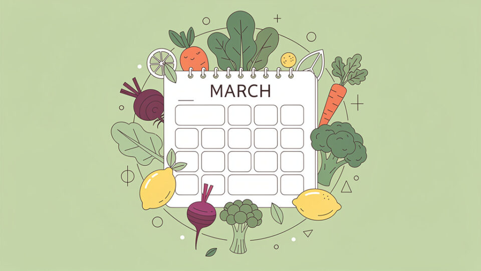 Sezonowy kalendarz zakupów: Co kupować w marcu, by wspierać zdrowie?
